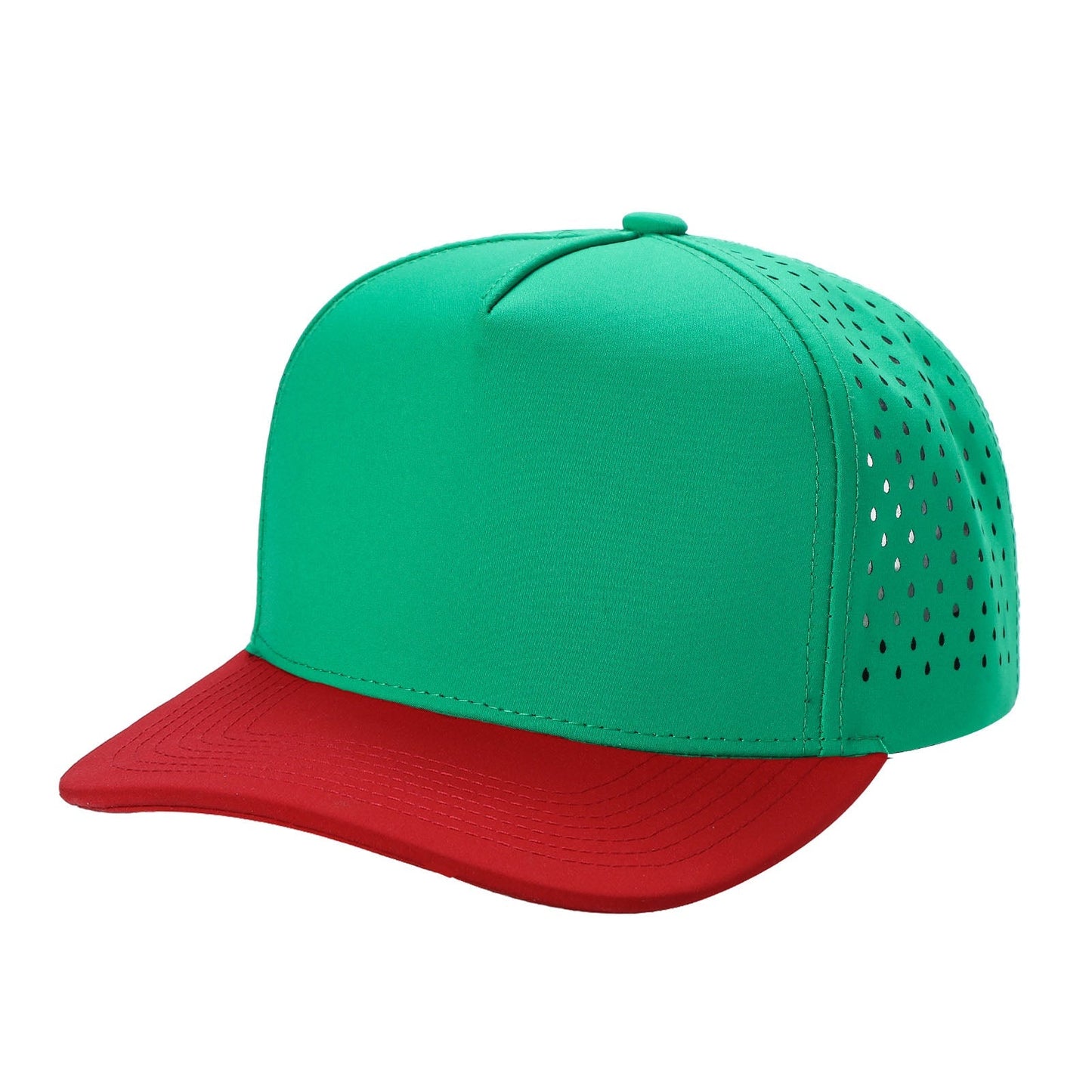 Unbranded 5 Panel Perforated Laser Mesh Hat Waterproof Cap