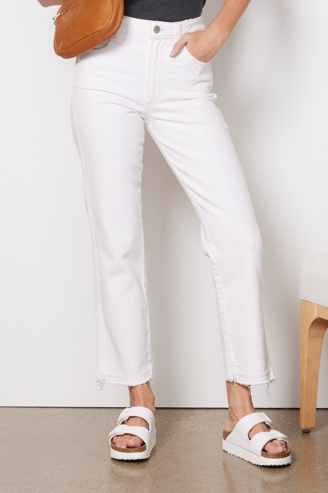 Chloe Crop Released Hem