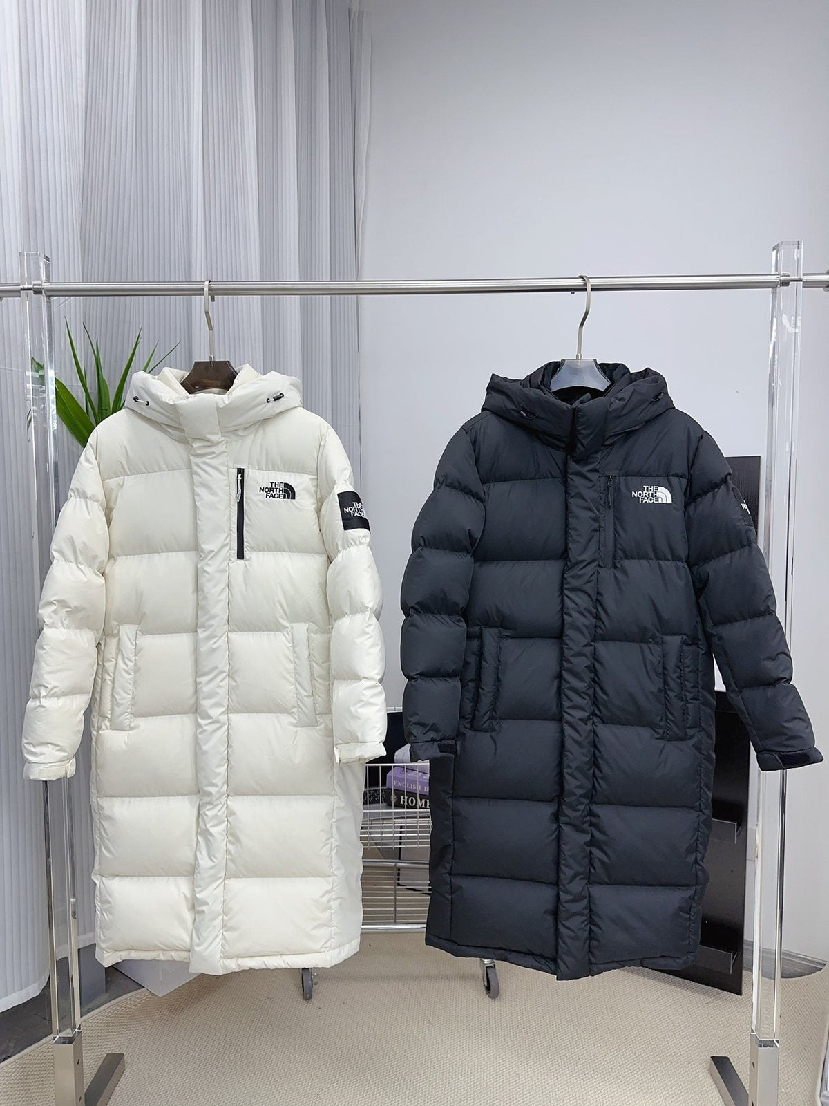 The North Face Longline Hooded Puffer Jacket — comparison