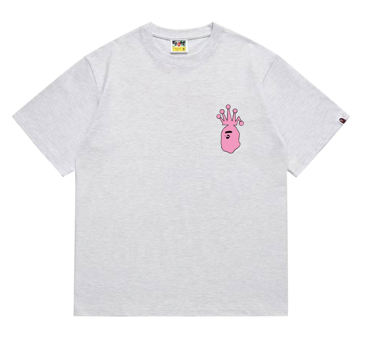 BAPE Crown-Face Graffiti Graphic T-Shirt — front