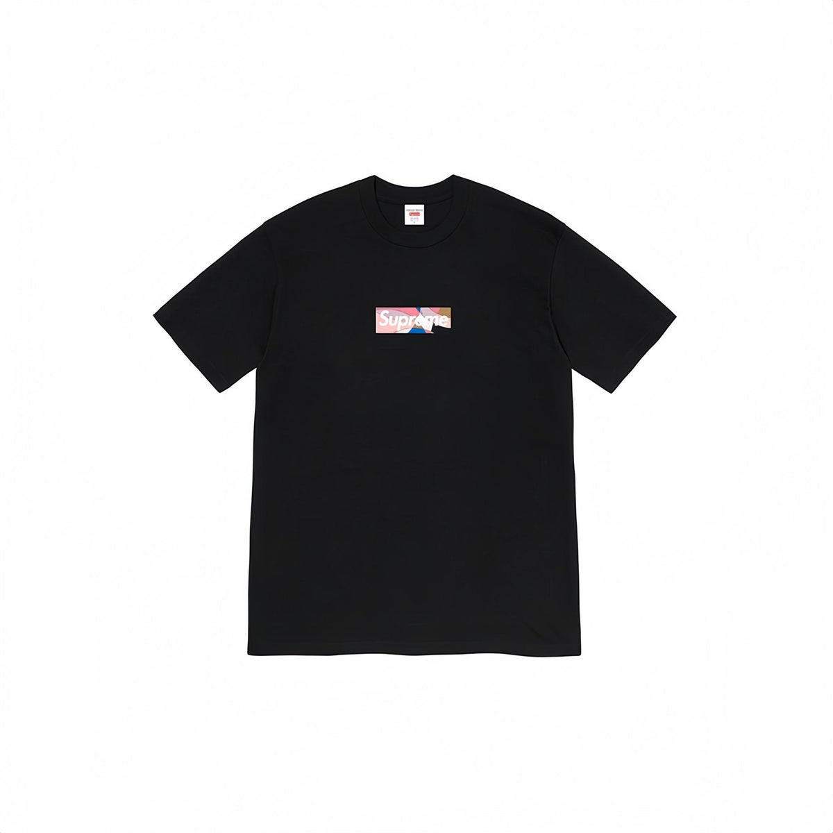 Supreme Pink Multicolor Box-Logo T-Shirt — hero